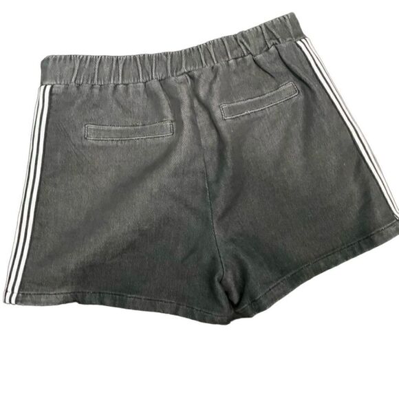 Ninomaxx Washed Black & White Side Stripe Shorts Size Large - Picture 3 of 5